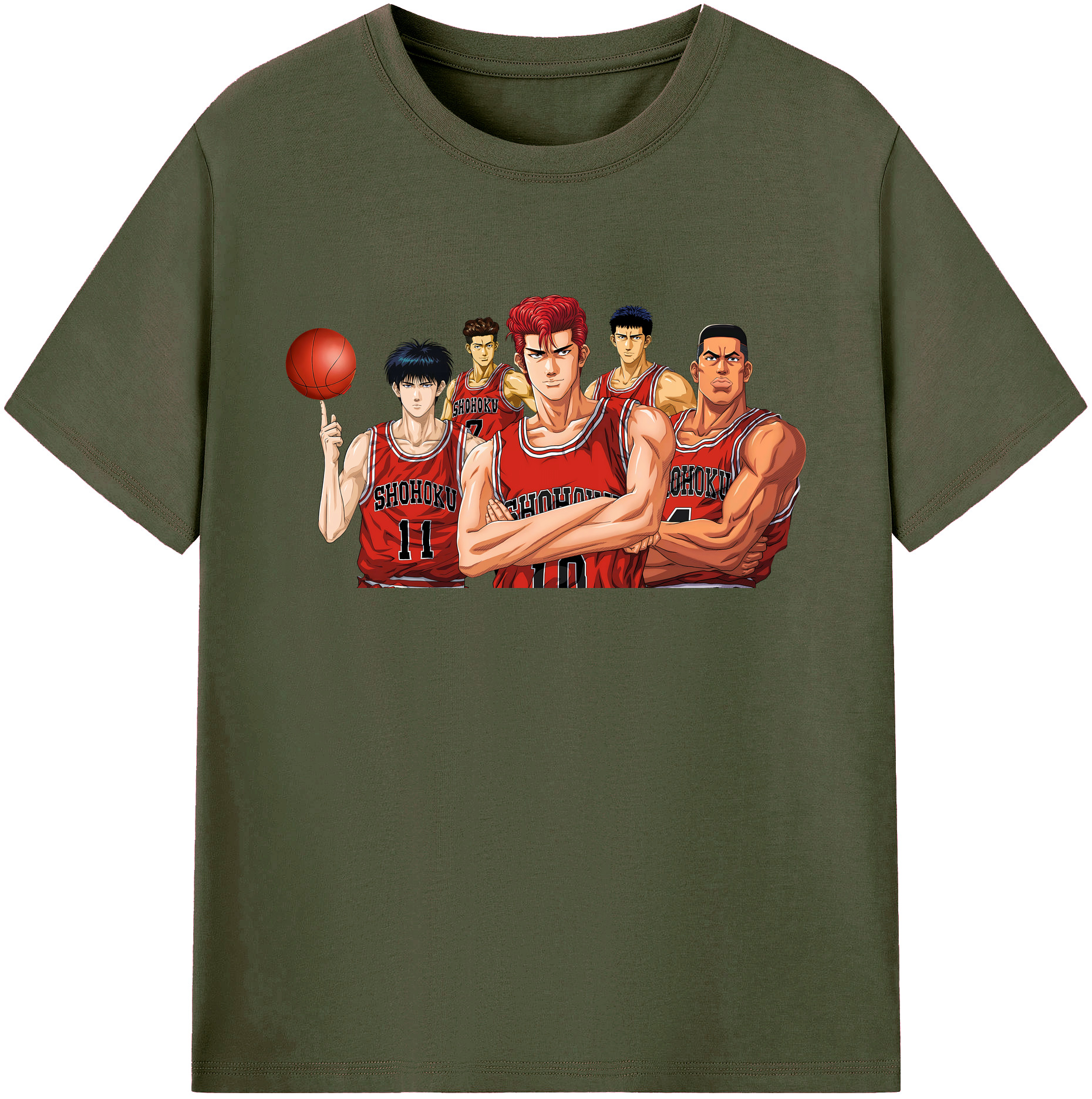 （画像用） SLAM DUNK／スラムダンク 綿100％ メンズ半袖Tシャツ｜肌触りやわらか＆通気性
